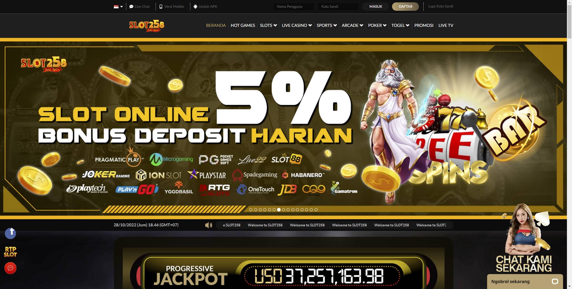 Slot258 - Situs Judi Slot Gacor Online Terpercaya Dan Terbaik di Indonesia